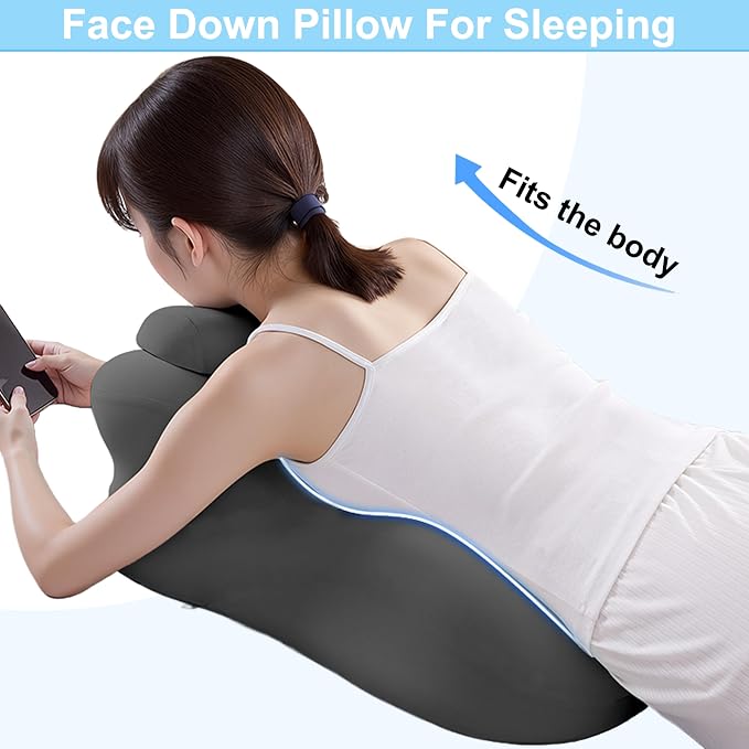 27 Degree Couples Pillow, Wedge Pillow for Acid Reflux Relief,Bed Wedge Pillow for Sleeping,Leg Elevation Pillows for After Surgery,Under Knee Pillow for Sleeping On Back