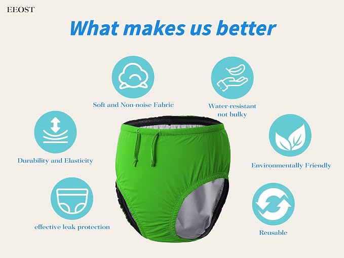 Adult Reusable Swim Diapers Special Needs Swimwear for Incontinence | Adult reusable swim diaper with waterproof leakproof cover for incontinence and pool use