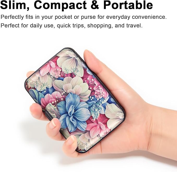 Credit Card Holder Small RFID Blocking Wallet Business Metal Slim Mini Aluminum Hard Case for Women Men