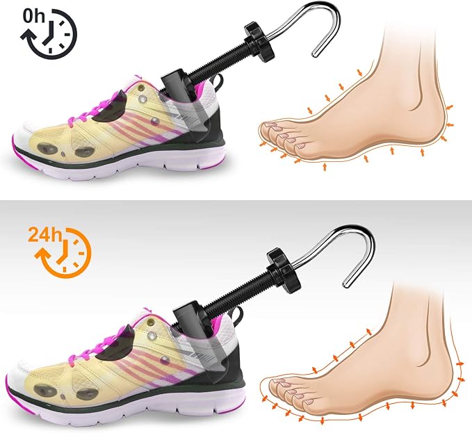 eachway Shoe Stretcher Shoe Trees,Adjustable Length & Width for Men and Women(For Women's Size US5.5-9)