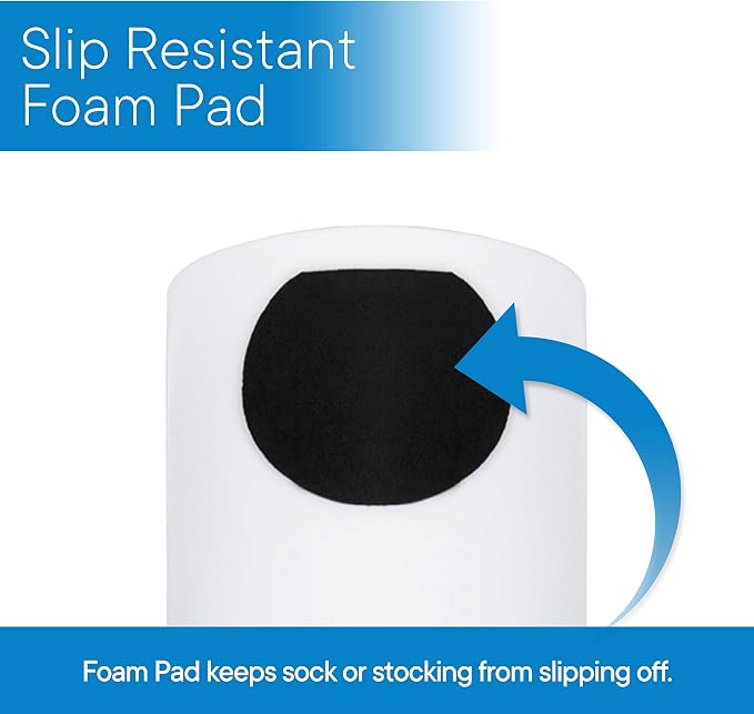 RMS Deluxe Sock Aid - Socks Helper with Foam Handles for Regular Socks