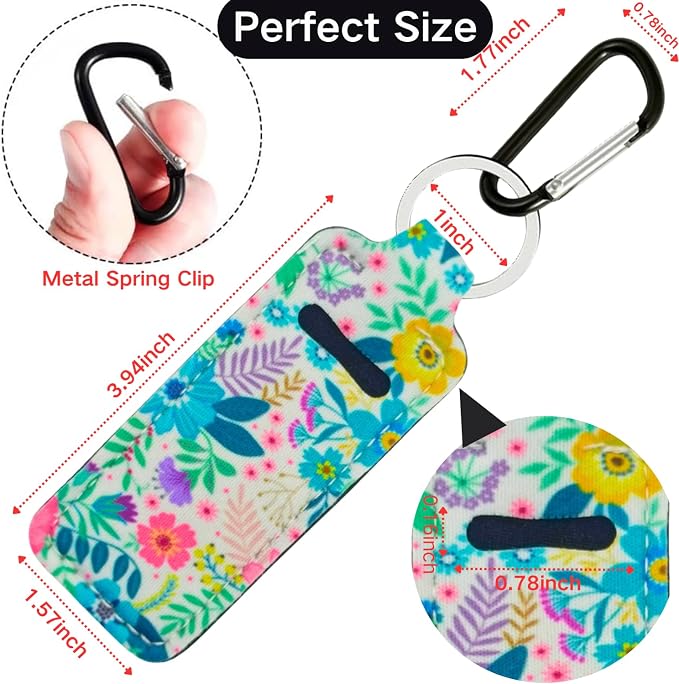 Chapstick Holder Key Chain Lipstick Holder Lip Balm Holder Keychain | Stocking Stuffers Gift, Compatible with Chapstick, Lip Balm and Lipstick, Bag Charm Accessories, Gifts for Women Friend
