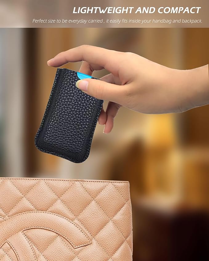 VOFOON Small Pill Organizer 3 Times a Day Daily 2 Pack, Travel Pill Box for Purse Pocket, 3 Compartment Portable Medicine Vitamin Case, Fish Oil Pouch, Supplement Box