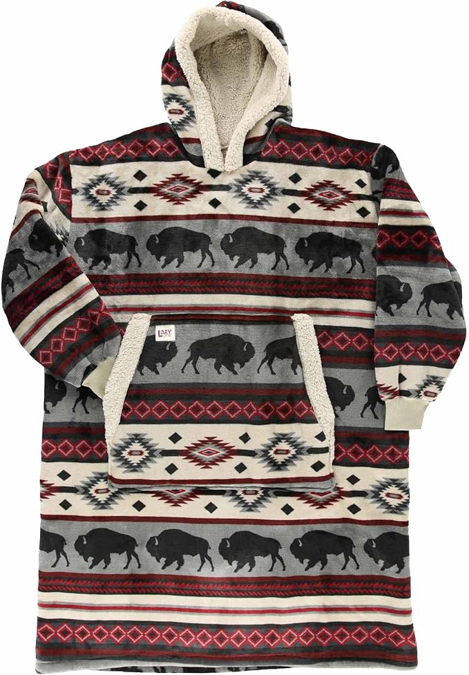LazyOne Oversized Blanket Hoodie, Oversized Hoodies for Women and Men, One Size Fits All Wearable Blankets