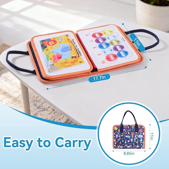 Fidget Blanket for Dementia Adults & Seniors - Alzheimer's Activities Sensory Board for Anxiety Relief & Sensory Stimulation, Busy Board for Autism