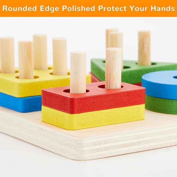 Dementia Activities for Seniors, Wooden Matching Puzzle Board
