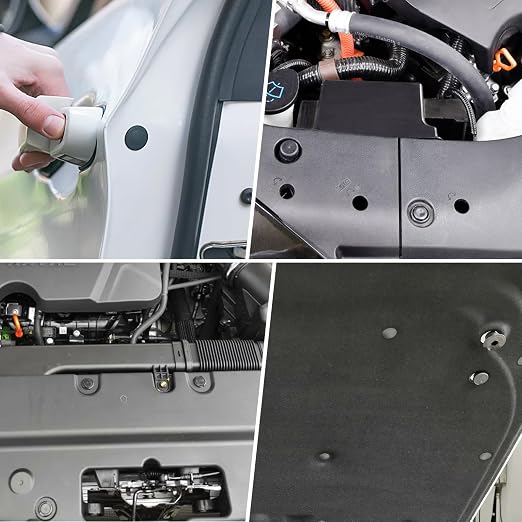 650pcs Push-Type Retainer Clips, Bumper Fender Nylon Rivets of 22 Most Popular Sizes and 5 Fastener Removers for Most Models