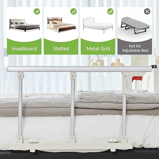 Real Relax Bed Rails for Elderly Adults Safety, Folding Bed Railings for Seniors Fit Full Twin King Queen Size, for Elderly Adults Rail Assist for Seniors Safety Bed, 28.5"x16.3"