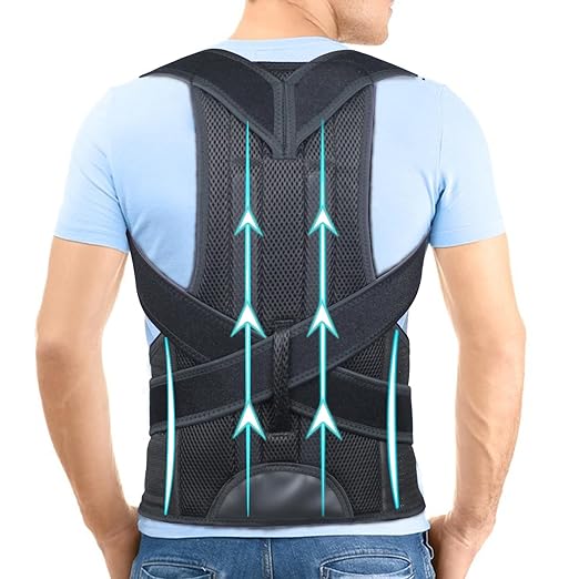 Posture Corrector for Men and Women - Back Brace Full Back Support Straightener for Hunchback - Upper and Lower Lumbar to Relieve,XX-Large(42-48 Inches)