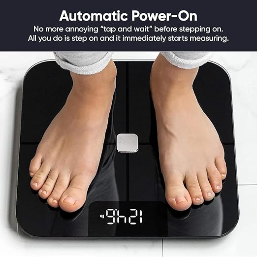Wyze Smart Scale for Body Weight, Digital Scale for Body Weight BMI Muscle Mass, Heart Rate Monitor, Bluetooth Weight Scale with Baby/Pet/Luggage Mode, 400 lbs, Black
