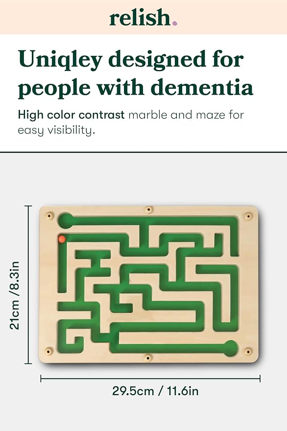 Relish Marble Maze Circuit Game, Dementia Activities for Seniors, Alzheimer's Products