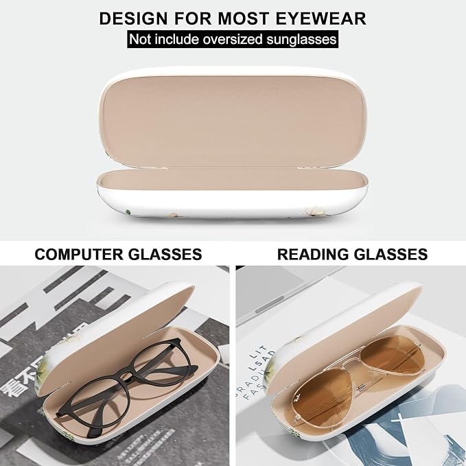 Eyeglasses Case, Hard Shell Protective Case for Glasses, Unisex for Women Men