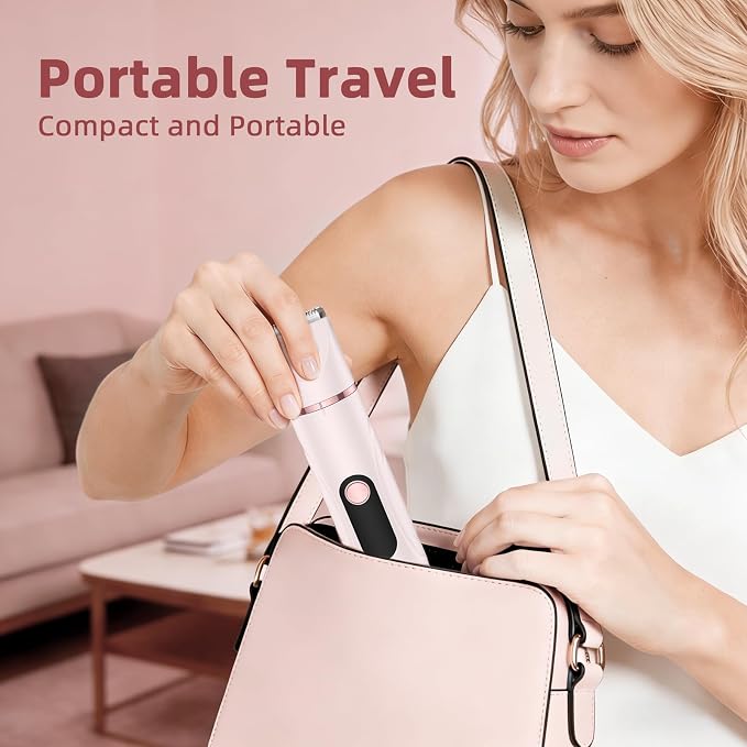 Bikini Trimmer for Women, Nose Hair Trimmer, Painless Electric Razor, Smooth Facial Hair Remover, Body Hair Trimmer for Legs and Armpit