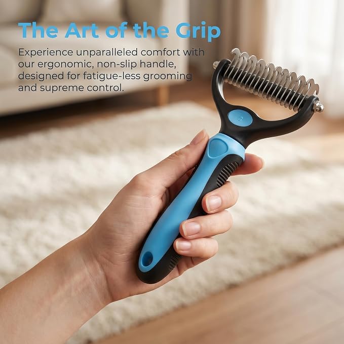 【YiErBearAL】Premium Slicker Brush for Dogs & Cats | Gently Removes Loose Undercoat, Mats & Tangles | Effective Pet Grooming Tool for Long & Short Haired Breeds