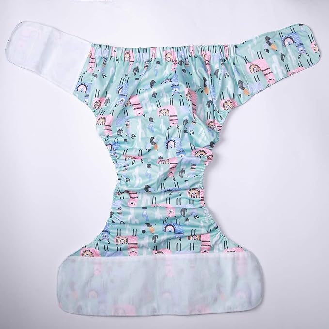 Teen Adult Cloth Diaper Nappy Reusable Washable for Disability Incontinence (Lamas (Large 26in to 50in))