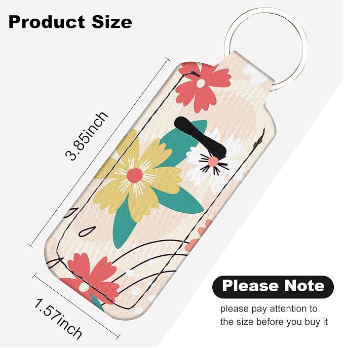 Chapstick Holder Keychain Lip Balm Holder with Clip