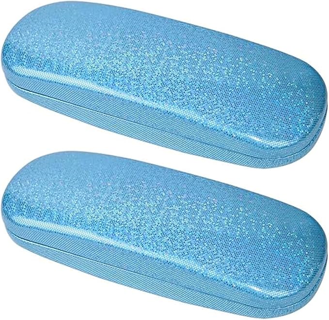 ABAJI Eyeglasses Case Kids Students Reading Glasses Organizer Hard Shell Lint Lining Snap Close Men Women Boys Girls