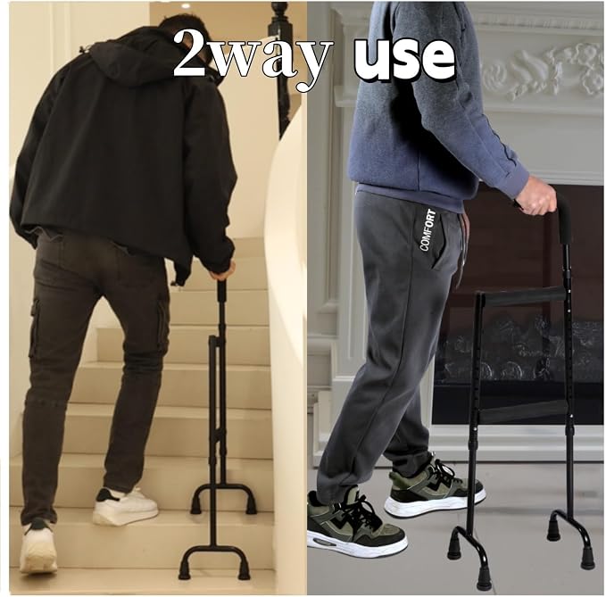 Stair Climbing Assist Cane for Elderly People, Step-Type Stair Walker Stair Walkers for Seniors Stair Lift Stability Cane
