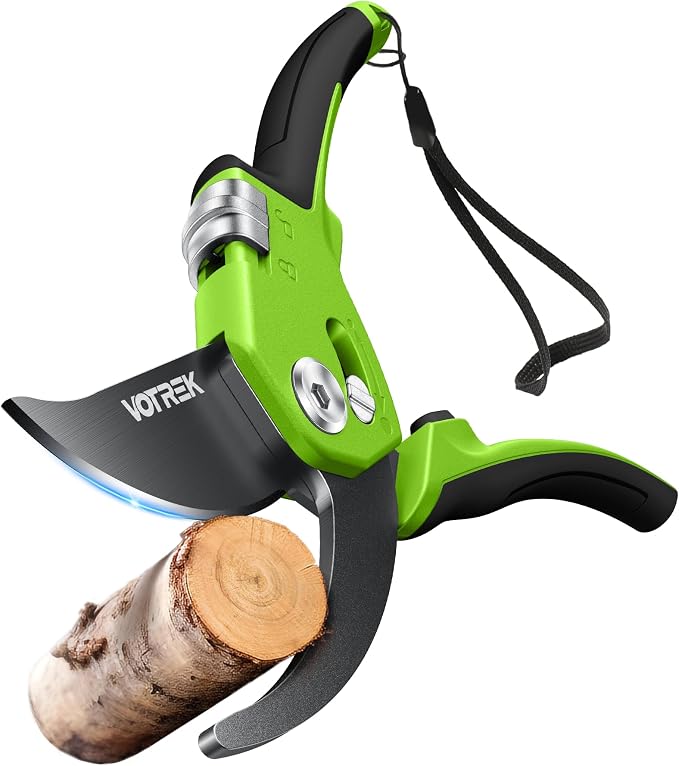 VOTREK® Pruning Shears, Patented Stepless Handle Opening for All Hand Size