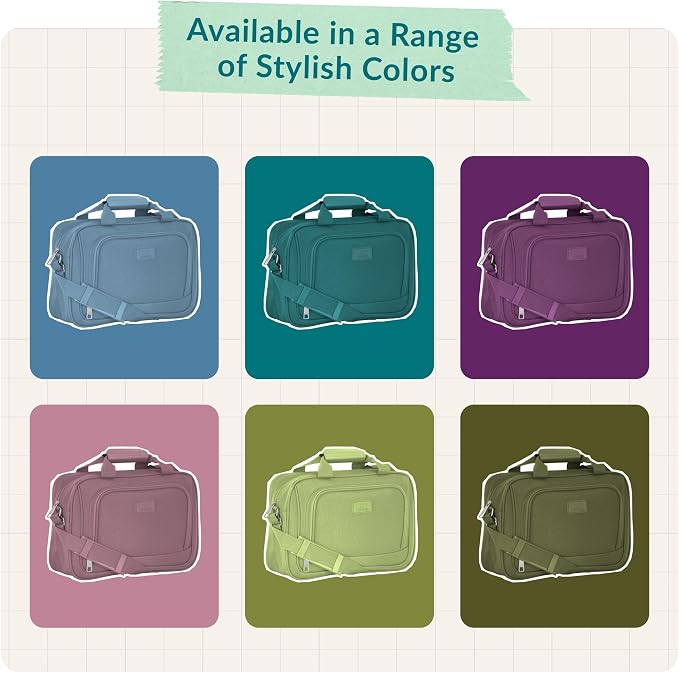 U.S. Traveler Rio 14" Travel Tote Bag, Lightweight 1200D Carry-On Bag for Women & Men