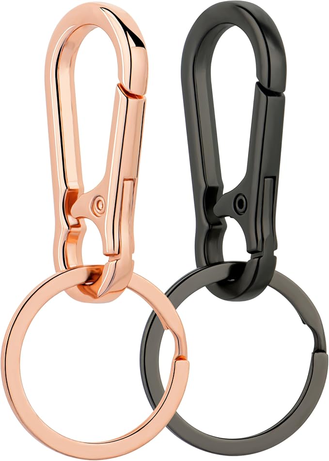 Wikavanli Metal Keychains Keyring Key Chain Ring Clip Holder Organizer for Home Car Keys Key Finder Women Men