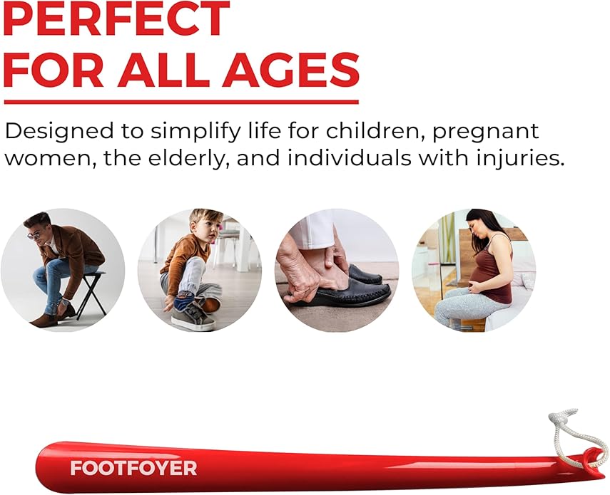Long shoehorn that is comfortable to wear and has a handle is ideal for both men and women