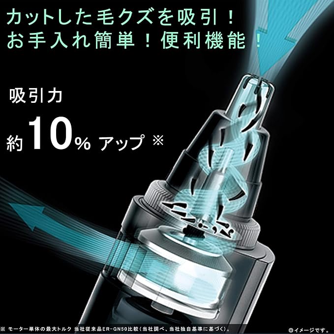 Panasonic Etiquette Cutter (Nose Hair Trimmer) ER-GN70-K (BLACK)【Japan Domestic Genuine Products】【Ships from Japan】