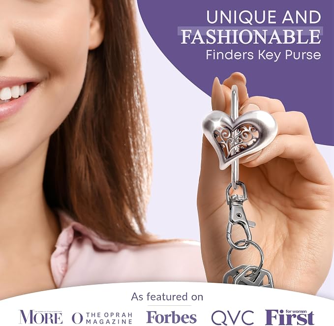 Women’s Bag Charm Key Finder, Car Keychain Hook, Cute Purse Organizer & Tote Bag Accessories, Gifts for Mom - Original