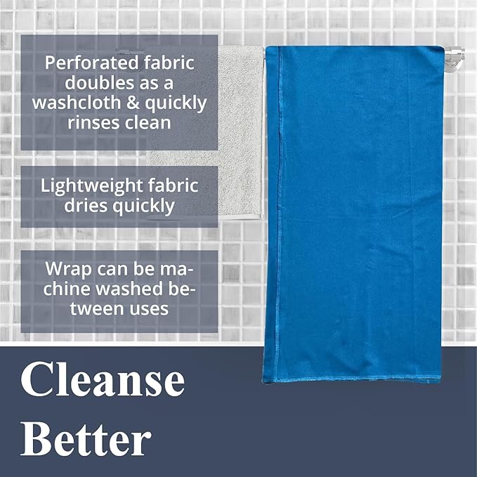 Dignity Bath & Spa Bathing Cover Up for Elderly, Senior or Disabled Women | Provides Privacy & Helps Caregivers with Bathing | Secure & Adjustable | Lightweight, Quick Drying & Non Slip (Women's L/XL)