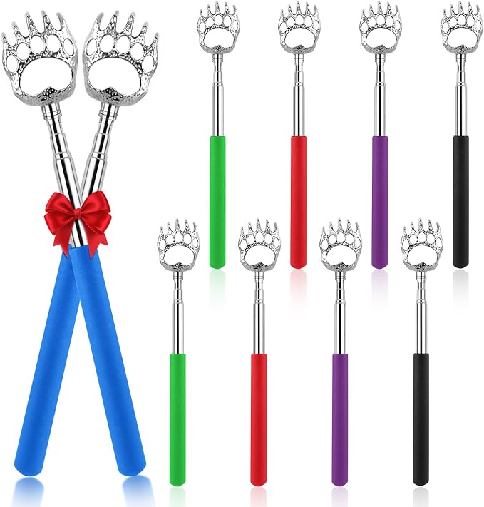 HOFASON 10 Pack Bear Claw Back Scratcher Adults Christmas Stocking Stuffers | Bulk Fathers Day Dad Gifts, Men Adults WomenThanksgiving White Elephant Gifts, Prizes Birthday Gift for Mom Dad Wife Husband