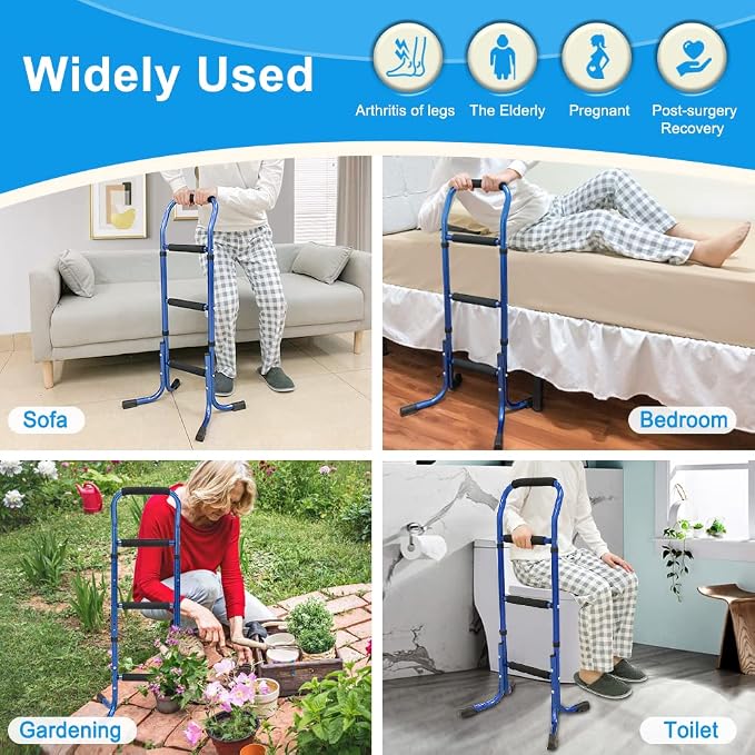 Chair Lift Assist for Seniors Adjustable Height Cane Chair Support Stand Assist Bed Rails for Elderly Portable Bar Chair Lift Devices Elderly Assistance Products for Sofa, Couch