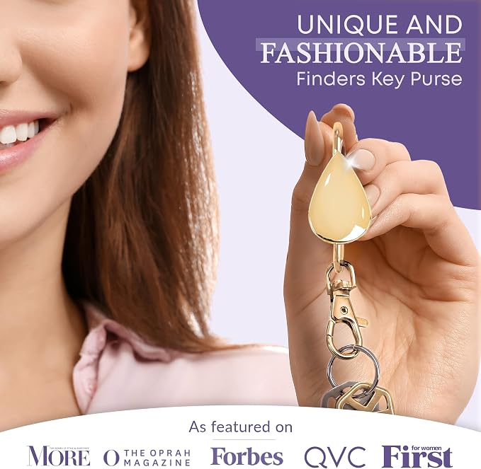 Women’s Bag Charm Key Finder, Car Keychain Hook, Cute Purse Organizer & Tote Bag Accessories, Gifts for Mom - Original