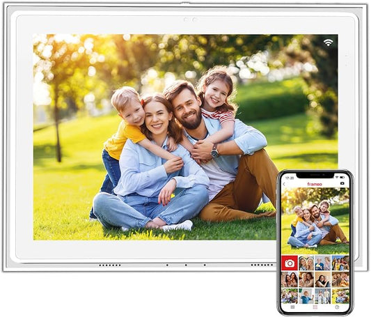 10.1 Inch FRAMEO Digital Photo Frame WiFi 32GB 800 * 1280 IPS Touch Screen Digital Picture Frame Easy Setup Share Photo or Video via Frameo APP