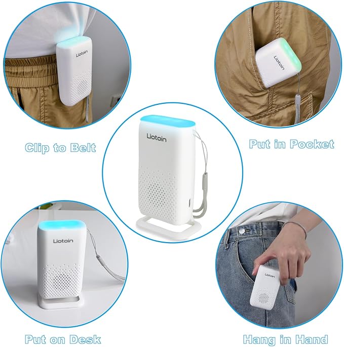 Caregiver Pager Wireless Alert System - Portable Bell for Home/Elderly/Patients/Seniors - 4 Waterproof Buttons, 1 Portable Receiver, 1 Plugin Receiver
