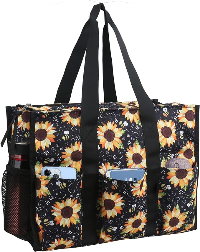 ABAMERICA Nurse Bags for Work Nursing Bag Multiple Pockets Waterproof Organizing Zip Top Clinical Bag for Nursing Students