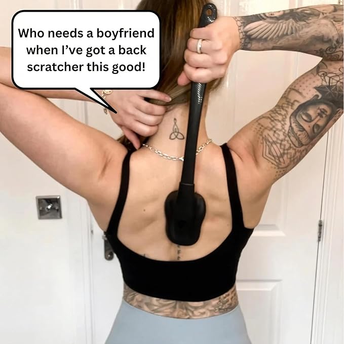 World's Best Back Scratcher for Men & Women | Extra Long 18 Inch with Stiff & Ultra Satisying Pins | Washable & Durable