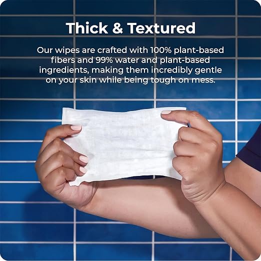 Squatty Potty Bamboo Folding Oslo Toilet Stool with Flushable Wipes Bundle | 3 Packs of 50 (150 Total Wet Wipes) with Bamboo Foldable Squat Bathroom Stool | Wet Wipes with Cucumber and Aloe Spa Scent