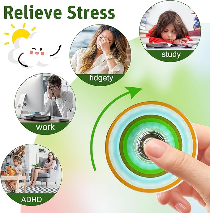 30 Pack Fidget Toys Spinner Bulk Mini Gifts Party Favors for Kids Adults,Sensory Toys Goodie Bags Stuffers for Boys Girls Autism ADHD Stress Relief,Treasure Box Toy Classroom Carnival Prizes Supplies