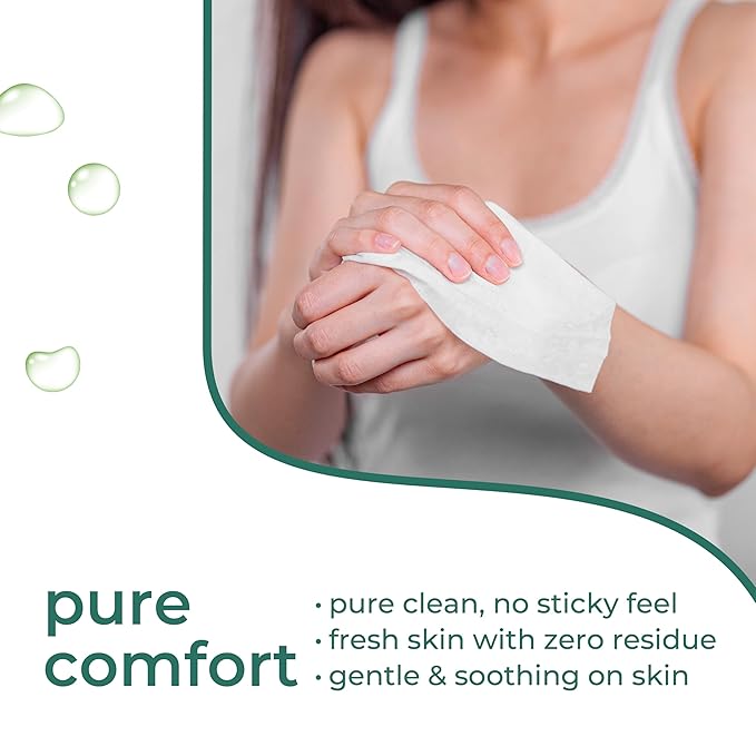 XL Ultra Thick Body Wipes for Adults Bathing No Rinse | 100 Disposable Cleansing Washcloths for Women, Men & Elderly | Infused with Aloe & Vitamin E | Shower Wipes | Great for Travel, Gym & Camping