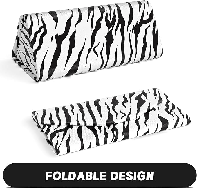 Sunglasses Case, Foldable Glasses Case, Magnetic PU Leather Hard Shell Folding Eyeglass Holder Box, Collapsible Unisex