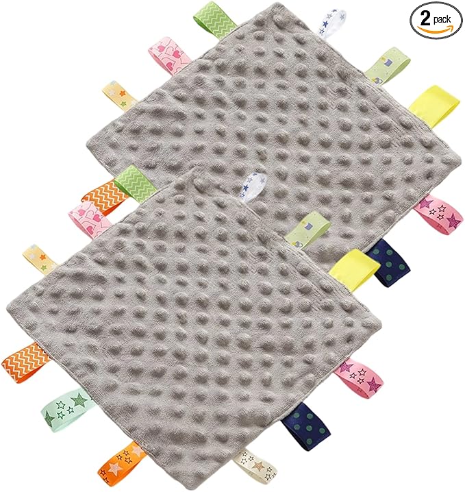 Fidget Blanket for Adults with Dementia,Autism Sensory Products,Sensory Mat for Senior,Activities for Alzheimers Patients,Gift for Dementia Patients,Sensory Toys for Autism (Gray (2 Pack))
