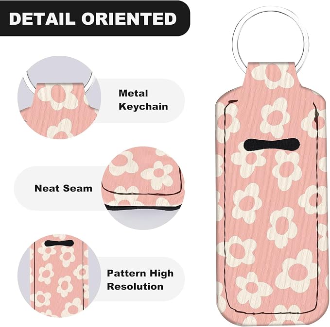 Chapstick Holder Keychain Lip Balm Holder with Clip