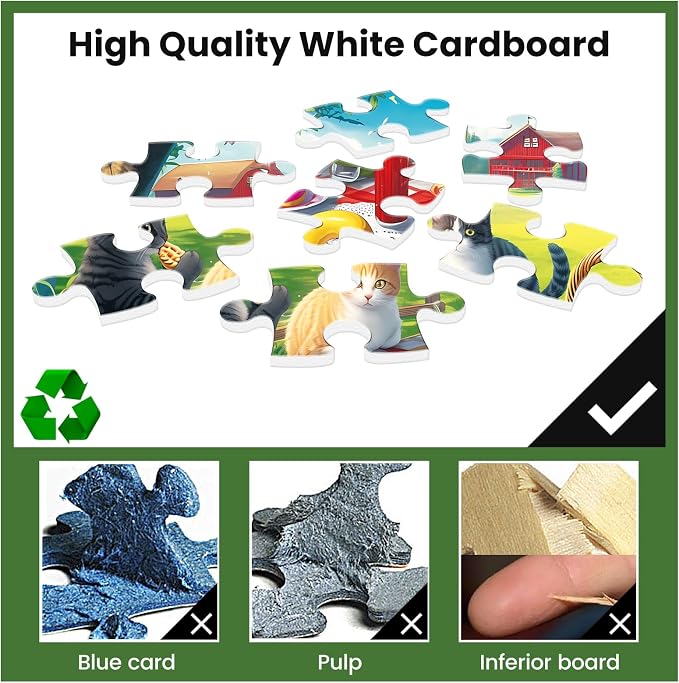 Jigsaw Puzzles 500 Pieces for Adults, Adult Puzzles Cat Puzzle Games | Jigsaw Puzzles 500 Pieces for Adults, Adult Puzzles Cat Puzzle Games