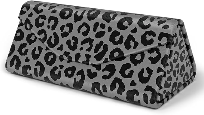 Sunglasses Case, Foldable Glasses Case, Magnetic PU Leather Hard Shell Folding Eyeglass Holder Box, Collapsible Unisex