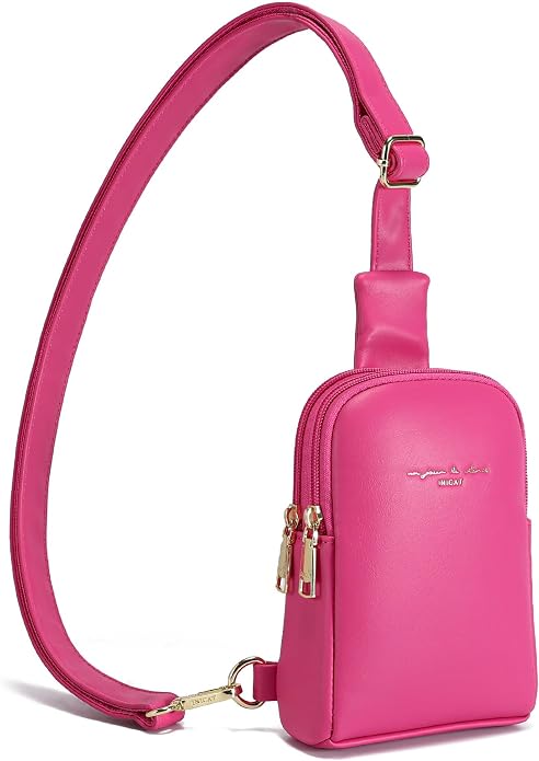Lightweight Small Crossbody Sling Bag for Women | Mini Travel Purse,Multi-pocket with Card Slots,Durable Vegan Leather,Everyday Carry