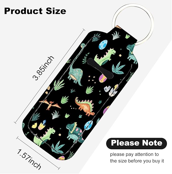 Cute Chapstick Holder Keychain,Lipstick Neoprene Clip-on Lip Balm Holder for Woman