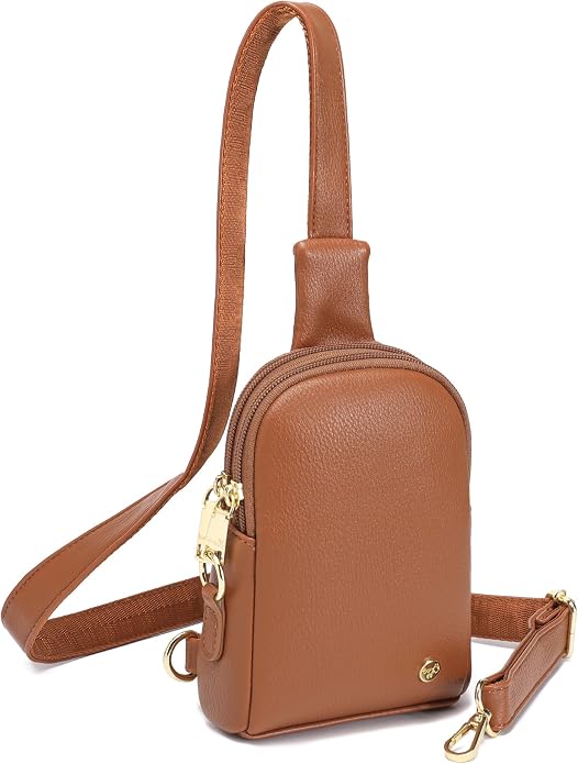 Lightweight Small Crossbody Sling Bag for Women | Mini Travel Purse,Multi-pocket with Card Slots,Durable Vegan Leather,Everyday Carry