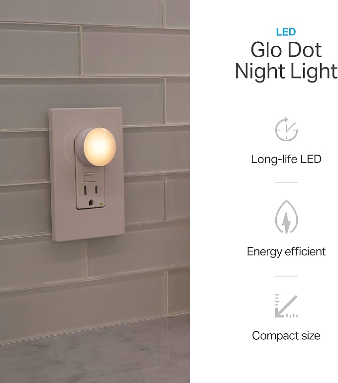 Lights by Night, LED Night Lights Plug Into Wall, 10-Pack, Dusk to Dawn Auto On/Off Sensor, Soft White, Plug In Nightlight Perfect for Adults, Kids, Bedroom, Bathroom, Hallway, Kitchen