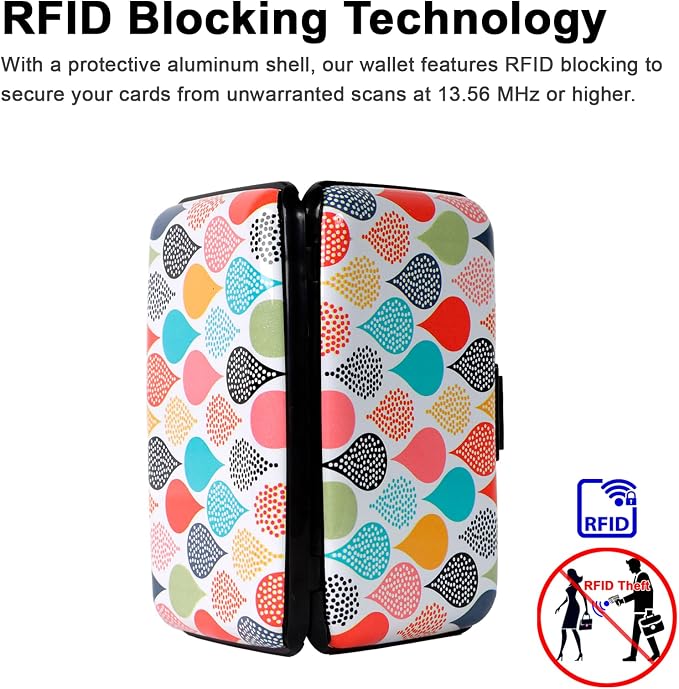 Credit Card Holder Small RFID Blocking Wallet Business Metal Slim Mini Aluminum Hard Case for Women Men