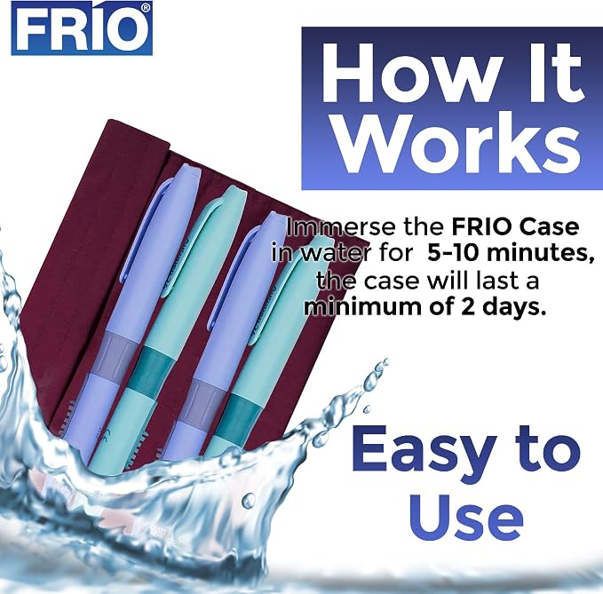 FRIO Cooling Wallet - Insulin & GLP-1 Cooler for 45+ Hours - Red - XL